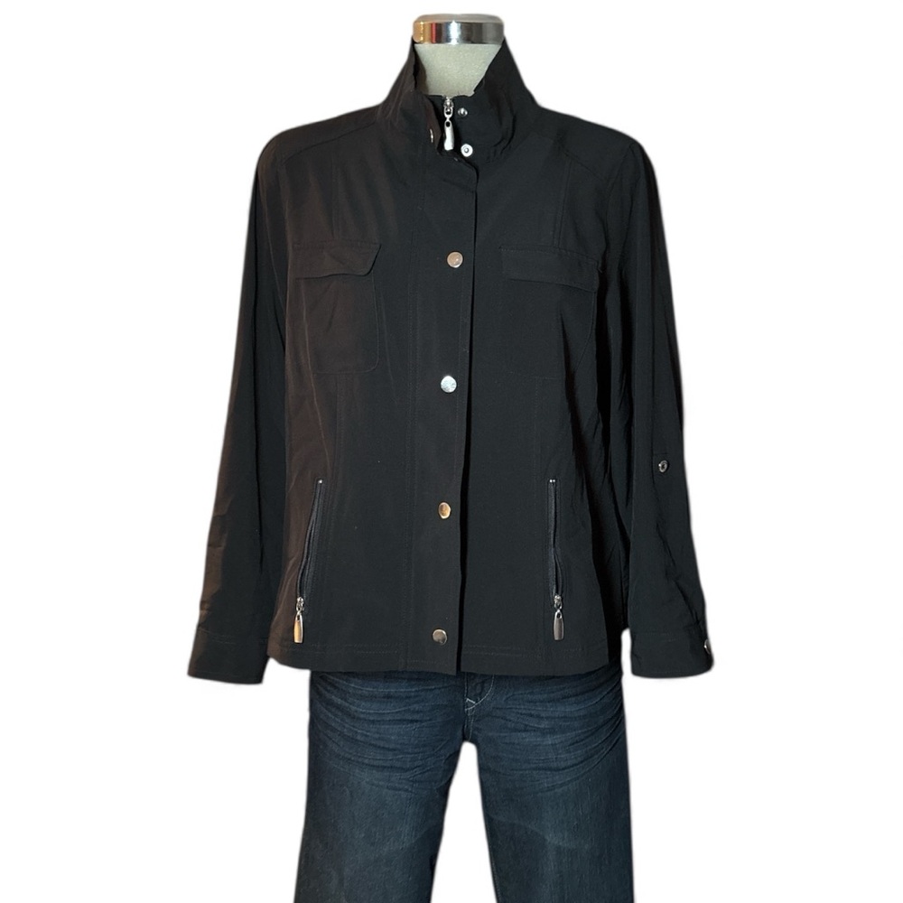 Allison Daley women’s Black Lightweight Jacket Size 8 P